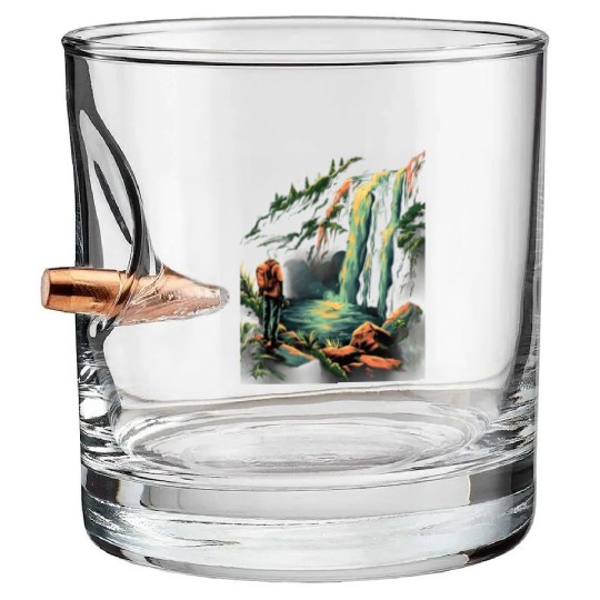 Photography Waterfall Nature Photographer Camera Bullet Whiskey Glasses