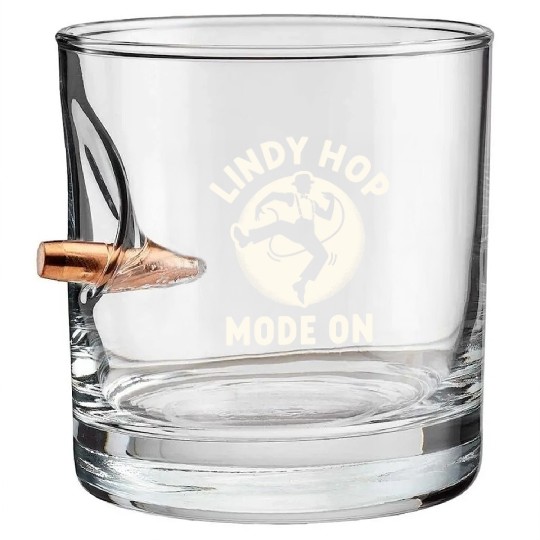 Lindy Hop Dancer Embraces Swing Dance Moves in Bullet Whiskey Glasses