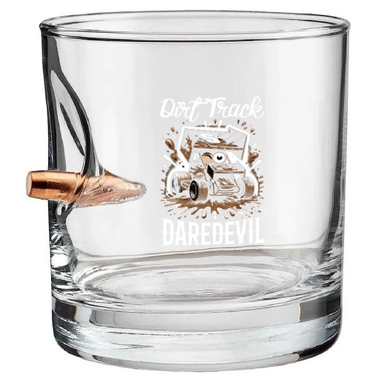 Sprint Car Mom Dirt Track Racing Racing Race Day Bullet Whiskey Glasses