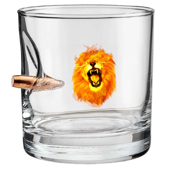 LION OF JUDAH Bullet Whiskey Glasses
