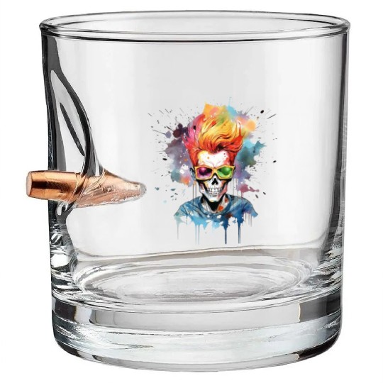 Skull N' Bones Bullet Whiskey Glasses