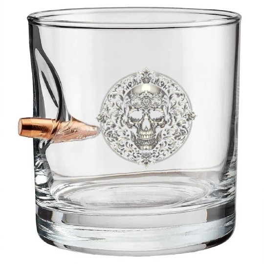 Baroque Elegance Bullet Whiskey Glasses