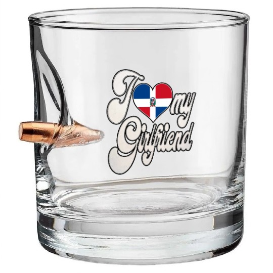 DRI Love My Dominican Girlfriend Bullet Whiskey Glasses