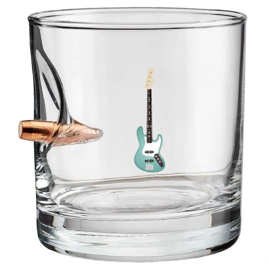 Seafoam Green Bass Bullet Whiskey Glasses