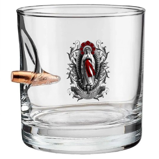 Santa Muerte, Devoción, Altar, Rituales, Oración, Bullet Whiskey Glasses
