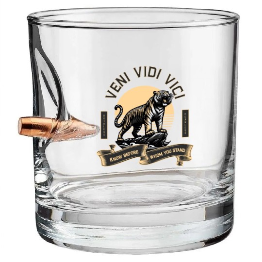 Veni Vidi Vici Wild Tiger Bullet Whiskey Glasses