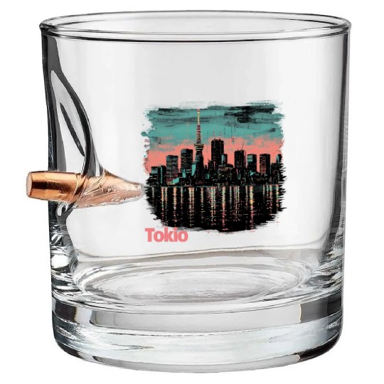 Tokyo Skyline Bullet Whiskey Glasses