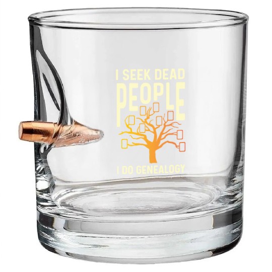 I Do Genealogy Archivist Gift Bullet Whiskey Glasses
