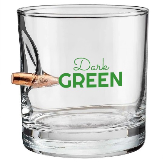 dark green color Bullet Whiskey Glasses
