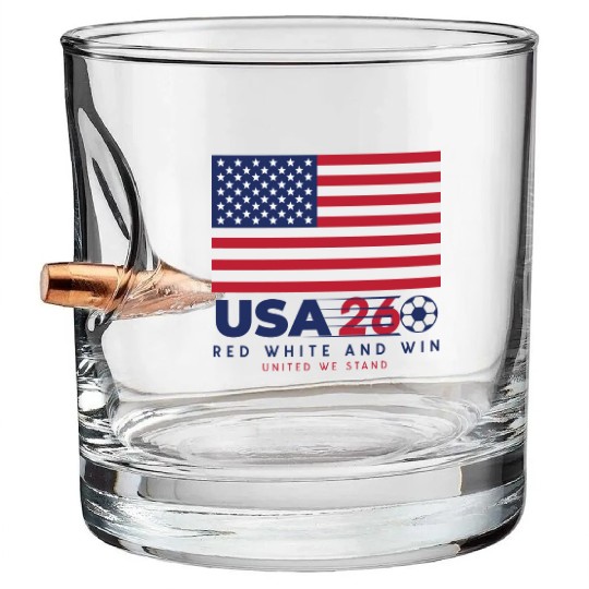 USA World Cup 2026 Bullet Whiskey Glasses US Soccer