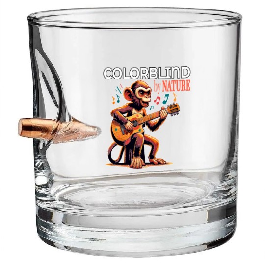 Colorblind by Nature, Melodic Monkey Strums Bullet Whiskey Glasses