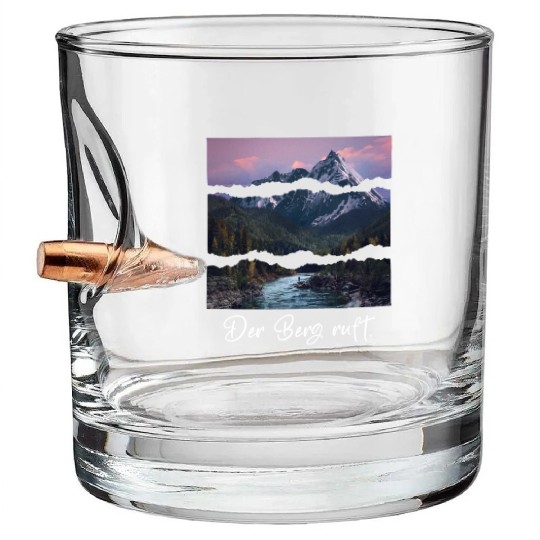 the mountain is calling Bullet Whiskey Glasses