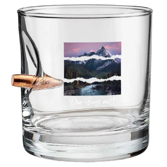 the mountain is calling Bullet Whiskey Glasses