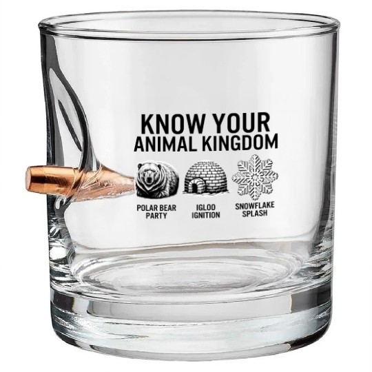 Winter Bullet Whiskey Glasses, Know Your Animal Kingdom Polar Bear