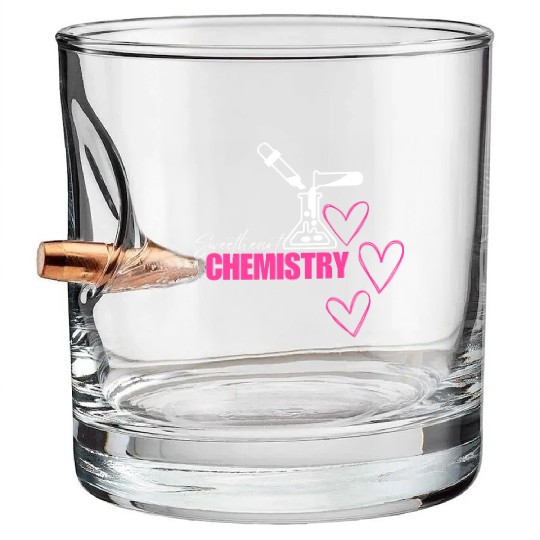 Sweetheart Chemistry Illustration Bullet Whiskey Glasses