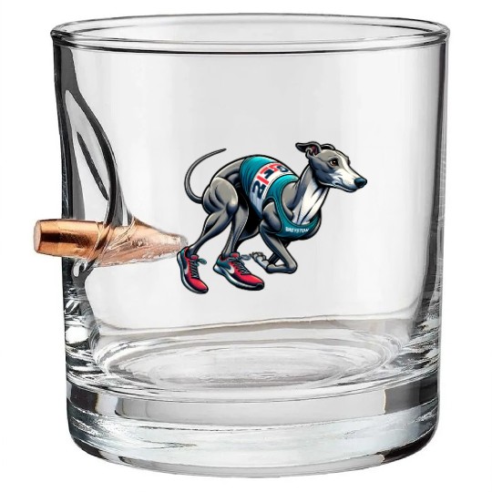 Marathon Master: Greyhound's Race Day Bullet Whiskey Glasses