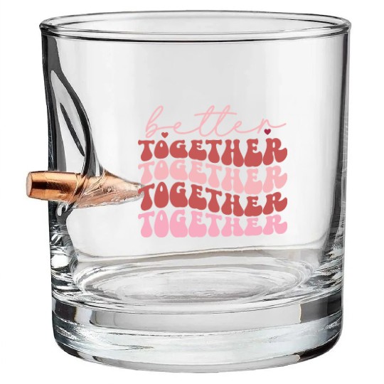 Harmonious Unity : Better together Bullet Whiskey Glasses