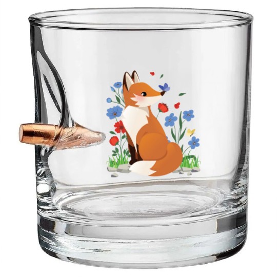 Fox Cottagecore Naturecore Children Bullet Whiskey Glasses