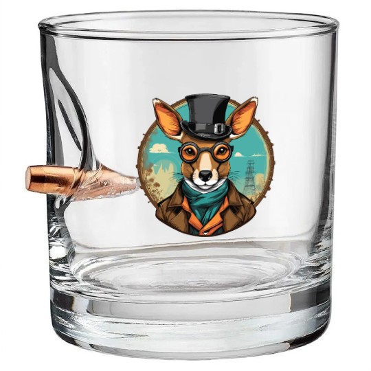 Kangaroo Bullet Whiskey Glasses