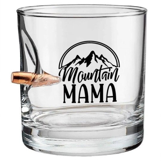 Mountain mama Bullet Whiskey Glasses