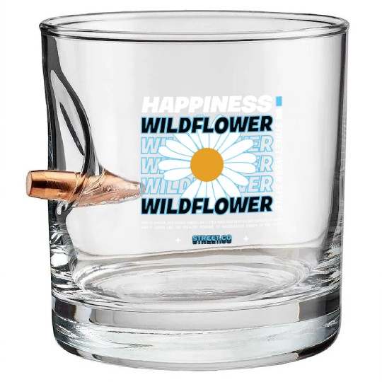 WILDFLOWERS Bullet Whiskey Glasses