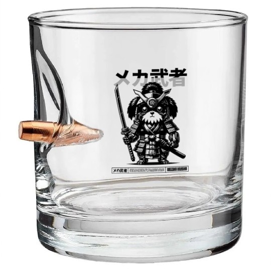 Shih Tzu Musha Pets Bullet Whiskey Glasses