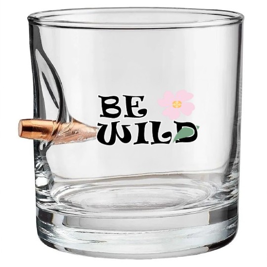 BE WILD flower Bullet Whiskey Glasses