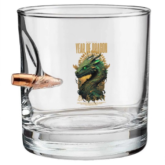 Year of the Dragon Bullet Whiskey Glasses