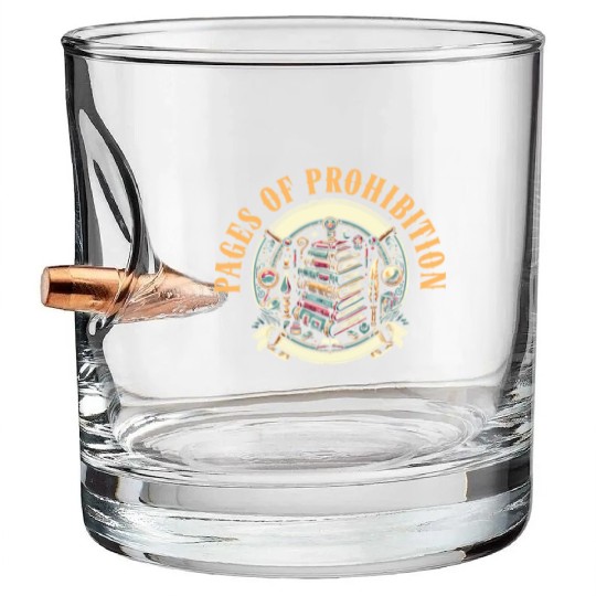 Read Banned Books Bookworm Book Lover Literature Bullet Whiskey Glasses