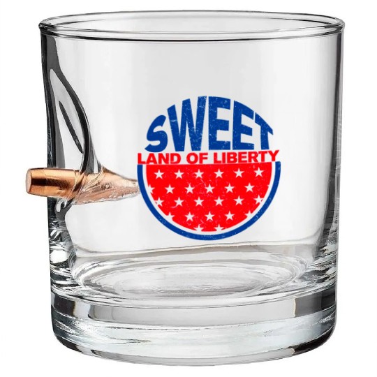 Sweet Land of Liberty Bullet Whiskey Glasses