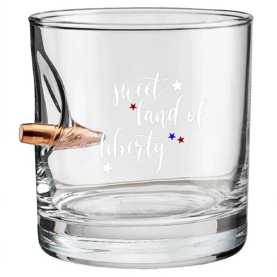Sweet Land of Liberty Bullet Whiskey Glasses