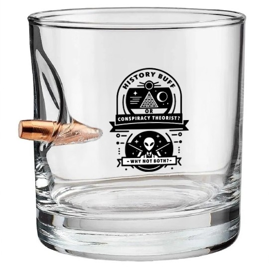 History Buff or Conspiracy Theorist? Bullet Whiskey Glasses