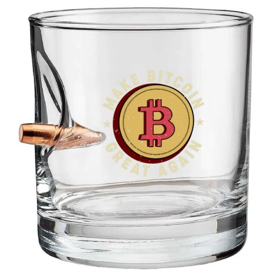 Make Bitcoin Great Again Bullet Whiskey Glasses