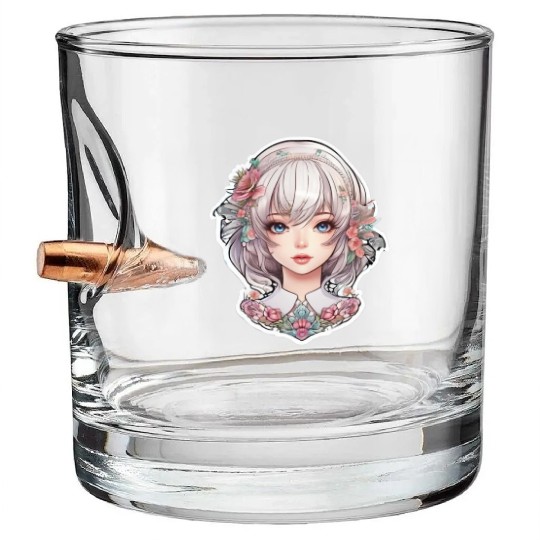 Anime girl luxury For those who love anime Bullet Whiskey Glasses