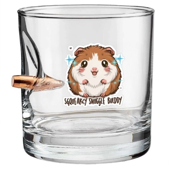 Hamster Lover: Squeaky Snuggle Buddy Bullet Whiskey Glasses