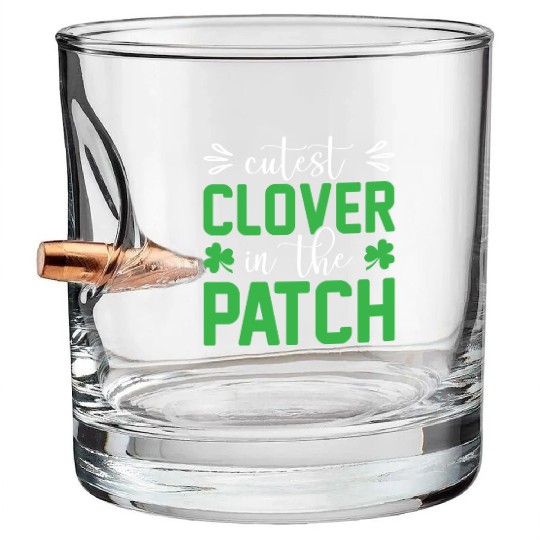 Cutest Clover In The Patch Patrick's Day Bullet Whiskey Glasses