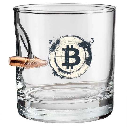Happy Pi day 3.14 Math Teacher Crypto Bitcoin Bullet Whiskey Glasses