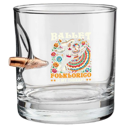 Ballet Folklorico Dancer Mexico Mexican Dance Bullet Whiskey Glasses