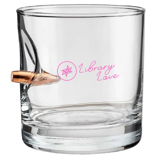 ALIA Library Love Neon Pink Solid Bullet Whiskey Glasses