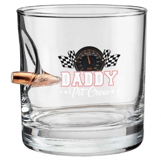 Race Car Birthday Party Racing Family Daddy Pit Bullet Whiskey Glasses