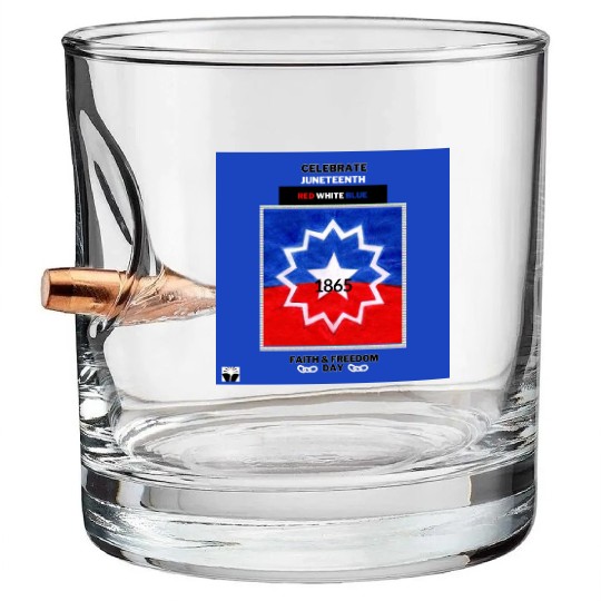 Celebrate Juneteenth: The Red White & Blue Bullet Whiskey Glasses
