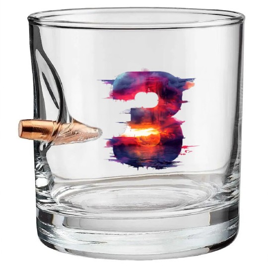 The Fusion of Nature and Technology Bullet Whiskey Glasses