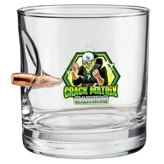 Crack Matrix Broly-Green Rage Quit Bullet Whiskey Glasses