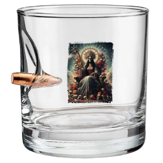 La Santa Muerte Saint Death Bullet Whiskey Glasses