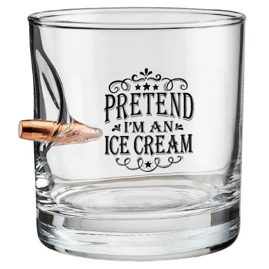 Pretend I'm a Butterfly Funny Lazy Easy Halloween Bullet Whiskey Glasses