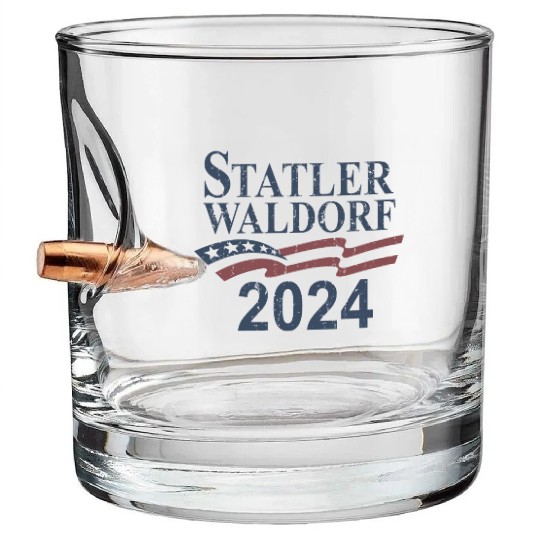 Statler and Waldorf Bullet Whiskey Glasses