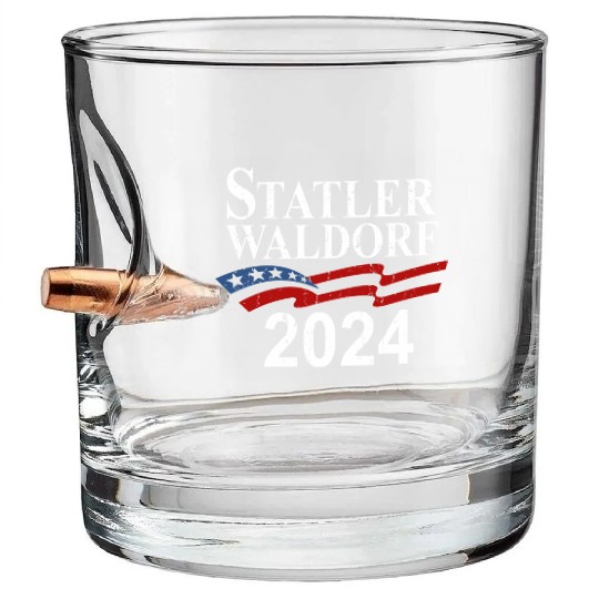Statler and Waldorf Bullet Whiskey Glasses