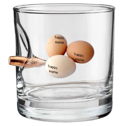 happy easter Bullet Whiskey Glasses