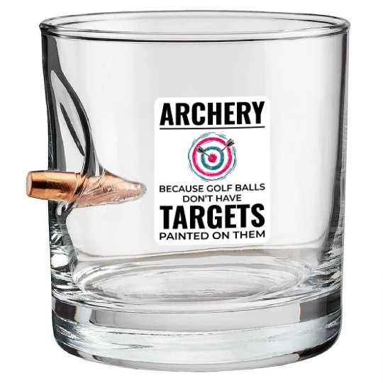 Archery Targets Archer Bullseye Shooting Sport Bullet Whiskey Glasses