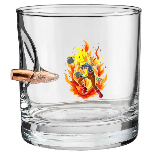 The Boxing Bird of Paradise Bullet Whiskey Glasses